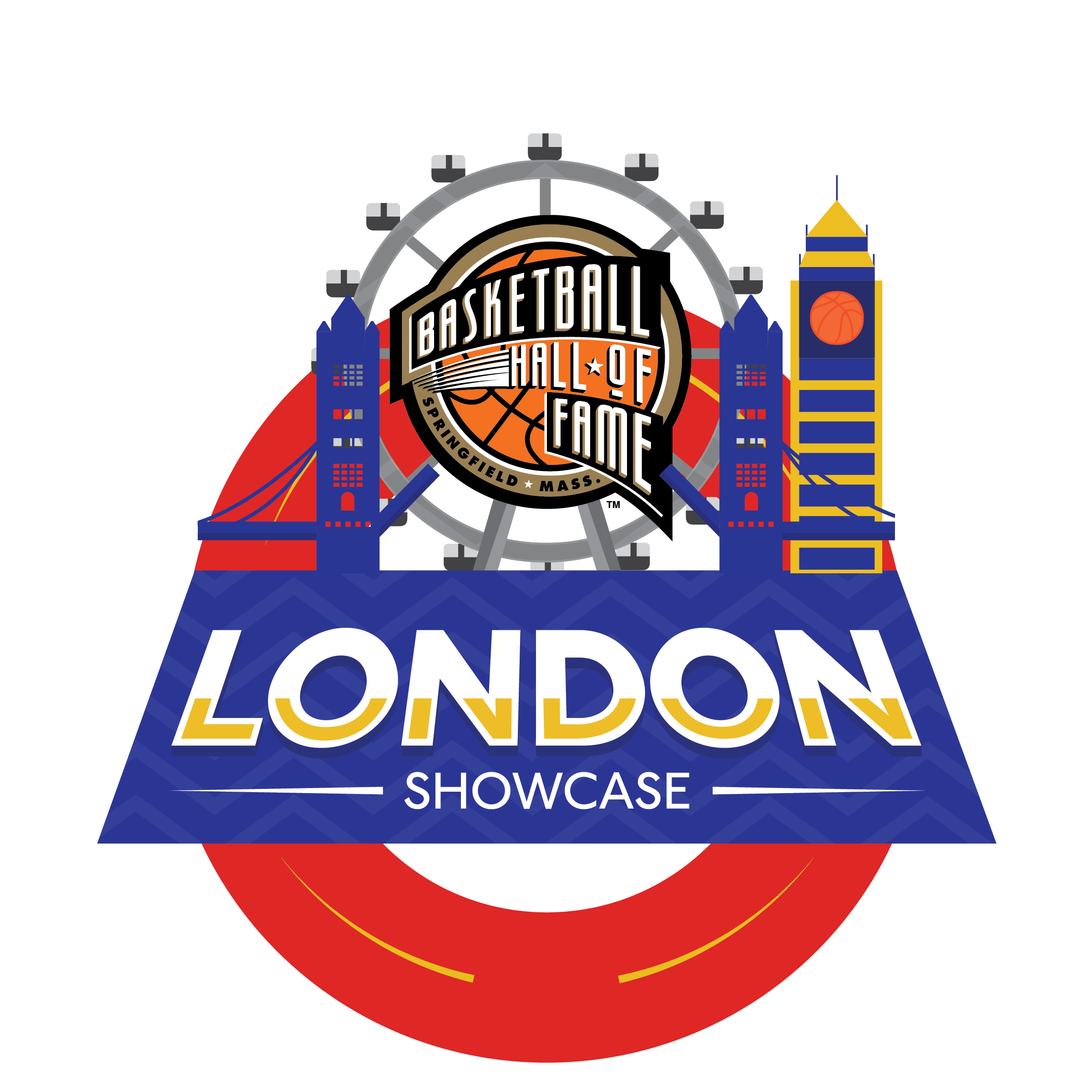 Basketball Hall of Fame London Showcase Logo